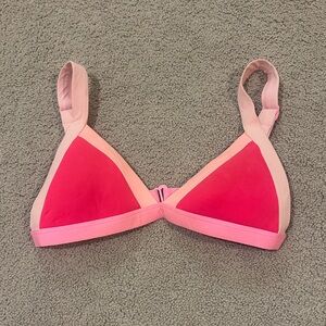 Pink and Red Bikini Top